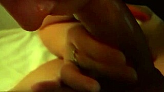 Milf bends over for blowjob and doggystyle, ending in cumshot