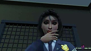The thief gets fucked hard by lesbian police in hot 3D animations