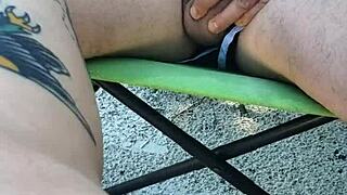 Public Beach Guy Asks, Wanna See Me Jerk My Cock and Squirt on Your Legs?