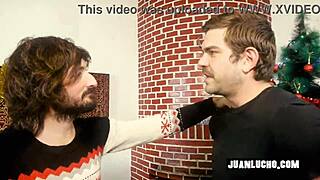 Muscular Bodybuilder Tattoos Solo Handjob to Orgasm on Christmas