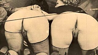 In my secret life, vintage lesbian bondage unfolds with bound hairy pussies and beaver play