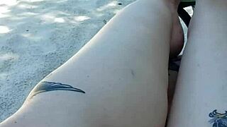 Public Beach Guy Asks, Wanna See Me Jerk My Cock and Squirt on Your Legs?