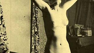 In my secret life, vintage lesbian bondage unfolds with bound hairy pussies and beaver play