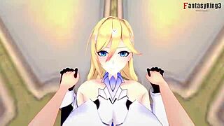 POV sex video sees a pretty girl taking cock