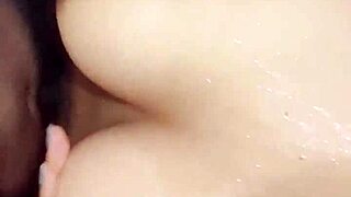 Swallowing Cousin's Cock While Shaving Fresh Pussy