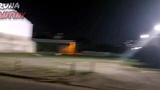 Bruna giving in the club parking lot