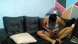 Latina Stepmother Studies Body Parts With Homemade 69 And Oral Sex.