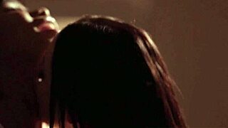 Two large tit lesbian secretary, one colored and one Caucasian have their kompny’s pussy wet with their tongues