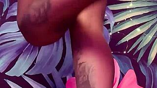 Feeling Playful in Pantyhose and Latex Dress