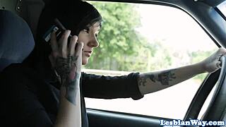 Is This Lesbian Babe Seducing Inked Pussy?