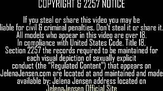 oh man, watching jelena jensen tongue fuck alice wonder gets me every time, her big natural tits in lingerie drive me wild, can't look away from this hot brunette and cute blonde.