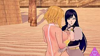 Petite Lesbians Lick Shaved Pussies