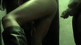 Doing naughty things in the brothel bathroom.