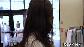 Nympho teen sucks hard cock in intense POV hardcore scene with lust