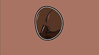 peeping on my oga's slut wife in the bathroom with her big ass