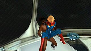 Captain Marvel's Anal Mission!