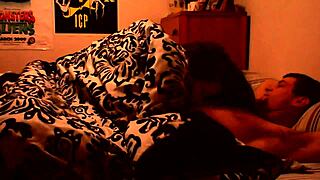 wow, chubby amateur babe with natural tits gives a sloppy rimjob! 😍