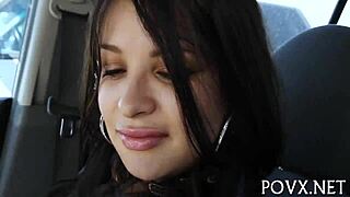 Nympho teen sucks hard cock in intense POV hardcore scene with lust