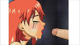 kimberly super deepthroats in blowbang scene