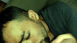 Teen Boyfriend Masturbates While Giving Blowjob