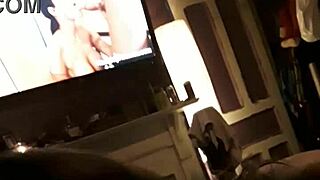 she starts SUCKING his COCK in a wild BLOWJOB session. he moans loudly.