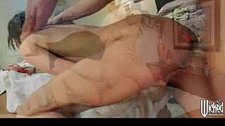 that cock hungry slut Alektra Blue getting fucked hard by her dirty masseur