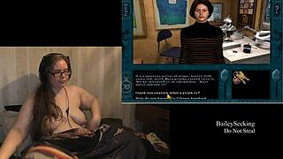 Naked Scarlet exploring hand play in this game part one.