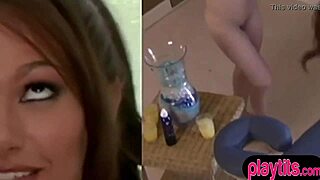 Newcomer photomodel chicks have a work session.