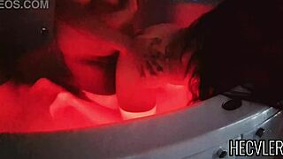 chillin in the jacuzzi, some guys banged me at that new hotel