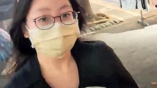 halloween celebration with daring outfits in public outdoor setting