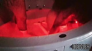 chillin in the jacuzzi, some guys banged me at that new hotel