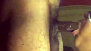 Thick Caribbean BBW gags on big black cock in sloppy deepthroat