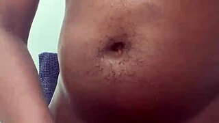 I stroke my huge nut in the bathroom close-up.