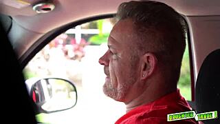 Joseline Kelly and Raylin Ann get cock fed with big monster cocks in group blowjob.