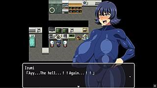 Hey, in this hentai game, the japanese babe poses in costumes for a sexy photoshoot in deep space.