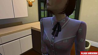 Step dad FUCKING Korean MILF in movie sex scene