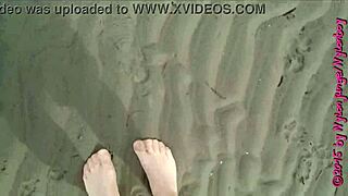 Hey, check out my chubby self strolling in nylon stockings on Wangerland beach during vacation.