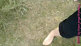 Hey, check out my chubby self strolling in nylon stockings on Wangerland beach during vacation.