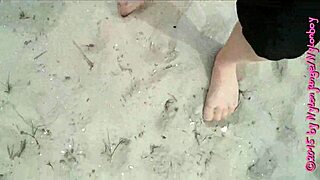 Hey, check out my chubby self strolling in nylon stockings on Wangerland beach during vacation.