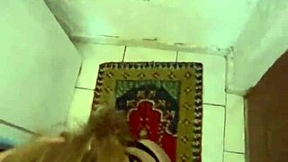 puking mess in toilet during sloppy deepthroat action