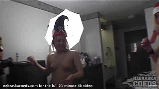 Heartfelt Interview with Two Skinny Lesbian Strippers in Hotel Casting.