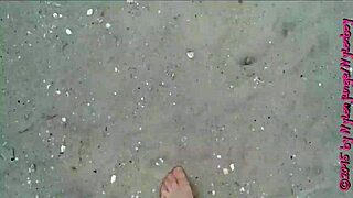 Hey, check out my chubby self strolling in nylon stockings on Wangerland beach during vacation.