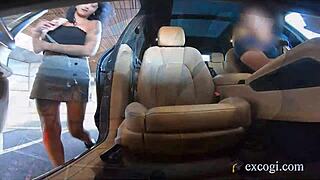 Hey, watch 19-year-old Emma Blanco get her tight pussy pounded doggystyle for the first time! 😏