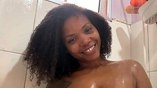 Holy Smokes! Kiara Hot Takes a Sensual Shower in Homemade Latina Clip. Dancing Under Water!