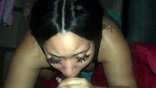 Want to see deepthroat with a face painting facial?