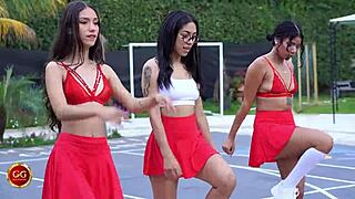 Rebellious DJ, Horny Cheerleader, and Wet Patient Clash in Wild Action