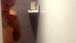 Watch these gay guys cruising in the gym shower? Hot compilation of steamy encounters.