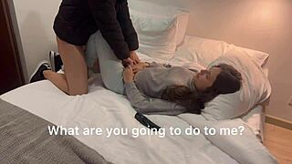 Burglar sneaks in through balcony to screw me hard