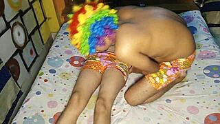 Jorshed and Shomana get rough on the bed with kissing