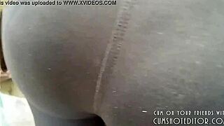 spying on cute teen's ass in public with hidden cam